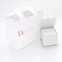 BROQUIS Arete 14k de oro puro con circonita, una hermosa joya de regalo para esa fecha especial, cumpleaños, nacimiento, bautizo, navidad, incluye caja y bolsa de regalo, broquel corazón